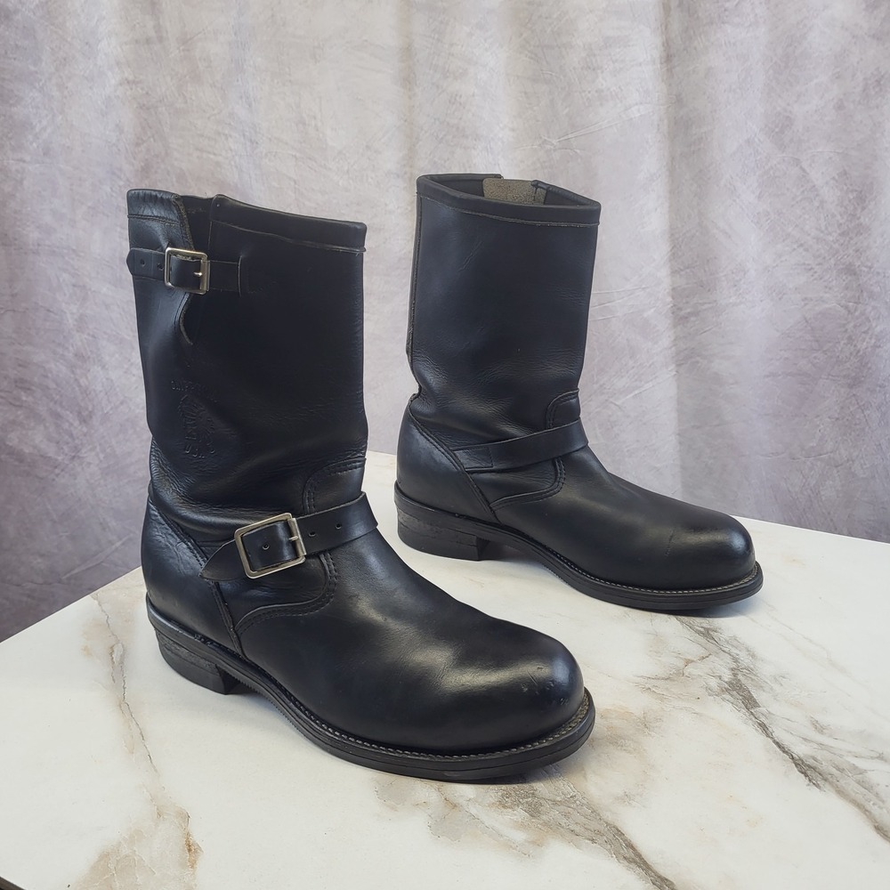 Chippewa Size 11 E USA Engineer Biker Motorcycle Boots Steel Toe